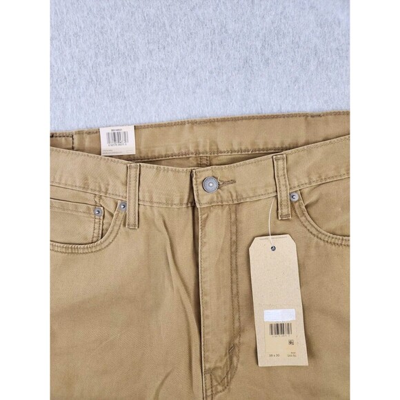Levi's 514 Mens Jeans Caraway Brown Straight Stretch Mid Rise 38x30 - Picture 6 of 10